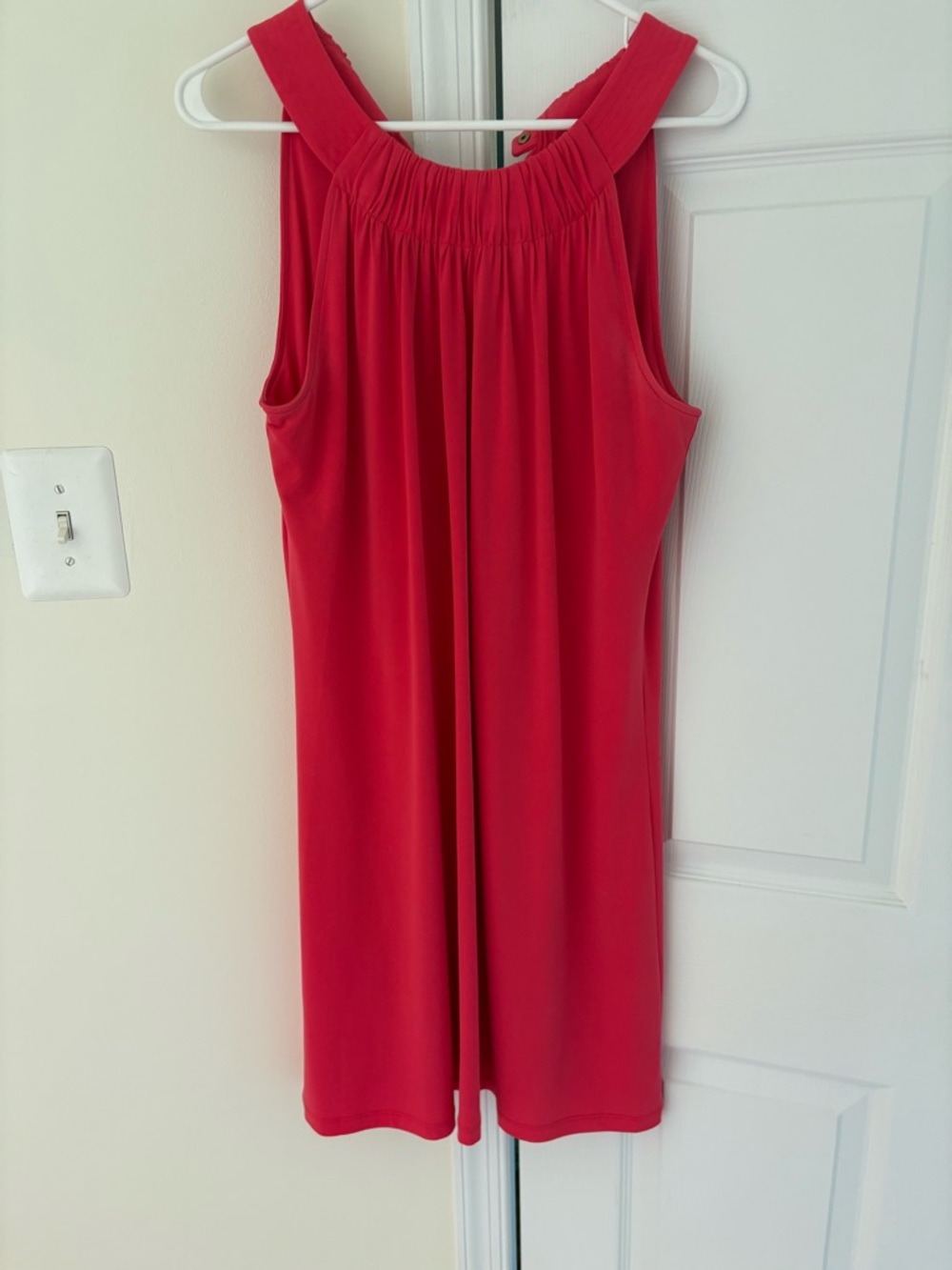 Calvin Klein Coral Sleeveless Shift Dress